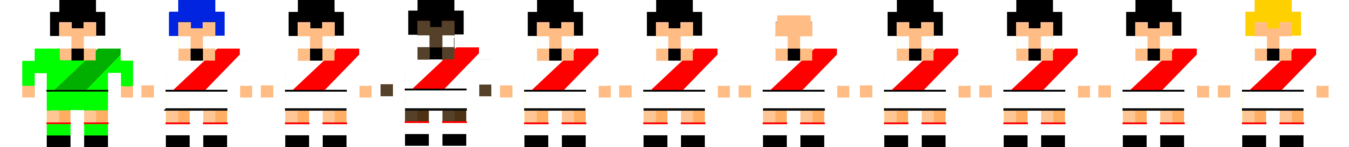 Once rayista pixelado